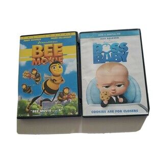 DVD Movie Long Boss Baby & Bee Movies W/ Jewel Case Dream Works
